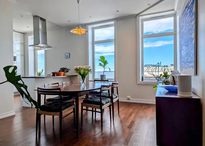 Appartement Sea View, Terrace & Garage In The Heart Of Town Ålesund